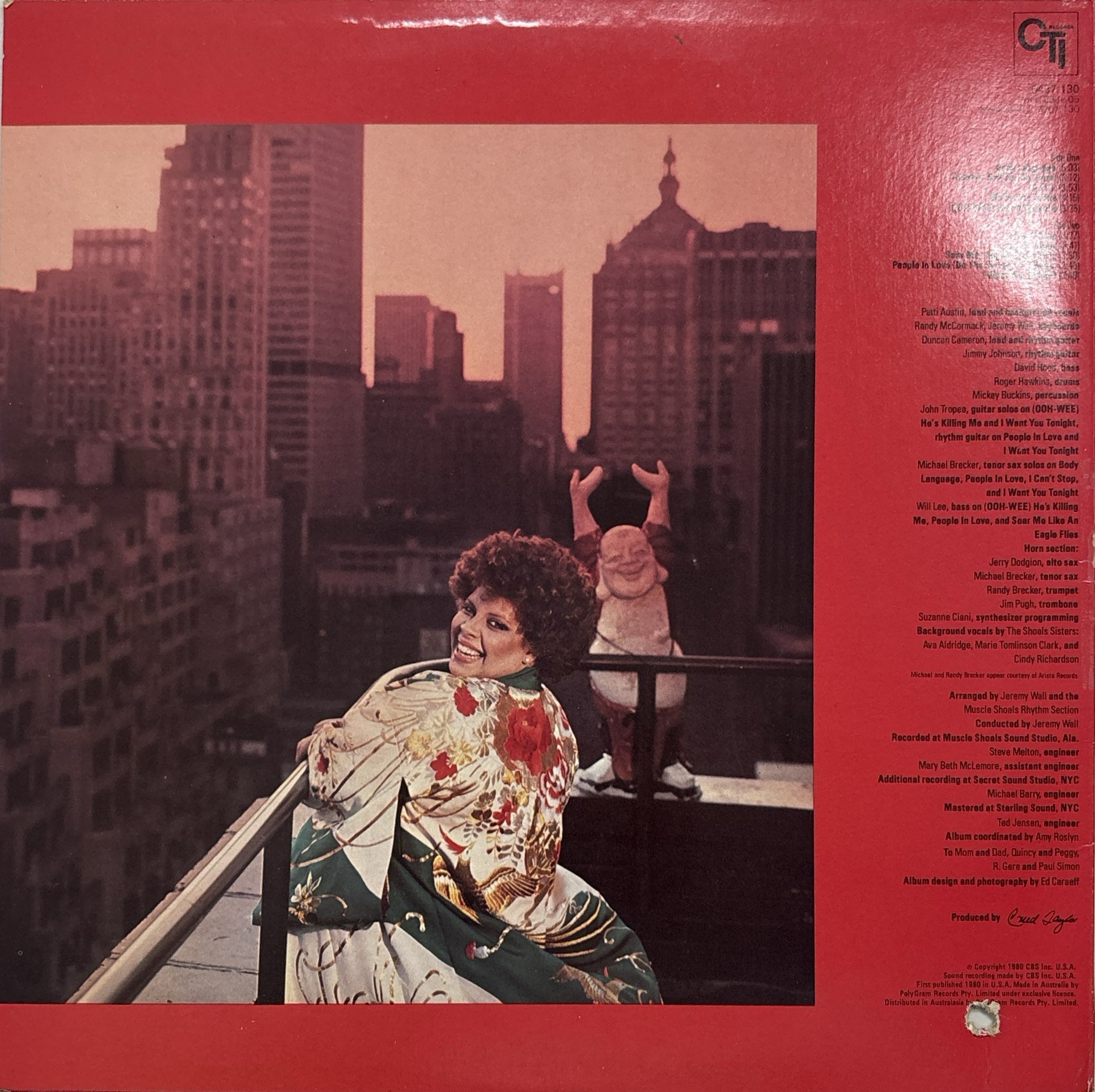 Pre Loved Record - Patti Austin - Body Language – Stash Records