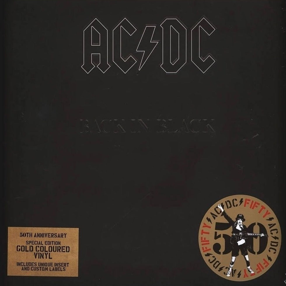 AC/DC - Back In Black (50th Anniversary / Special Edition / Gold Vinyl ...